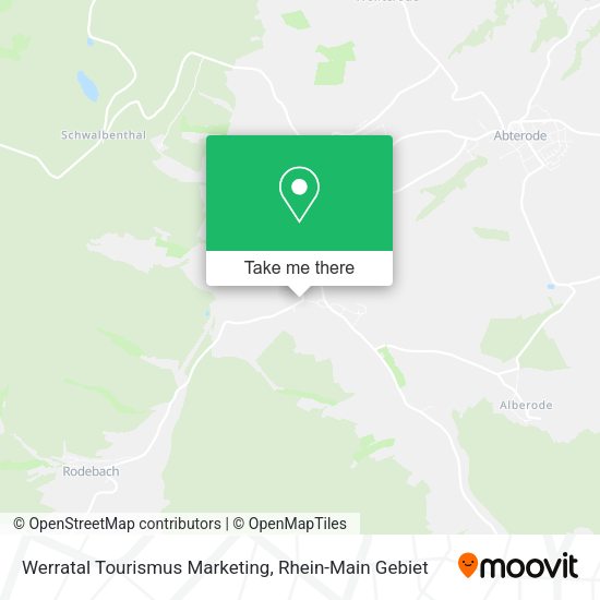 Карта Werratal Tourismus Marketing
