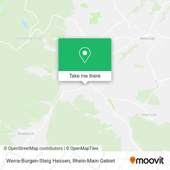 Карта Werra-Burgen-Steig Hessen