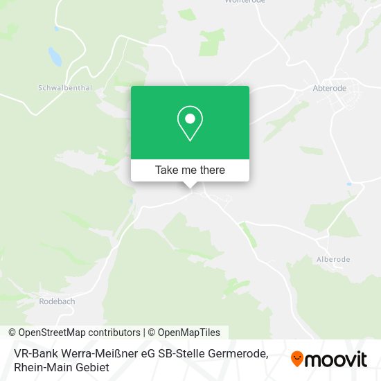 Карта VR-Bank Werra-Meißner eG SB-Stelle Germerode