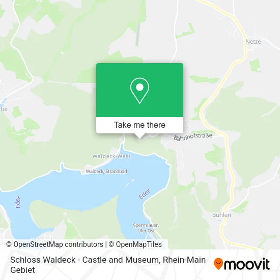 Карта Schloss Waldeck - Castle and Museum