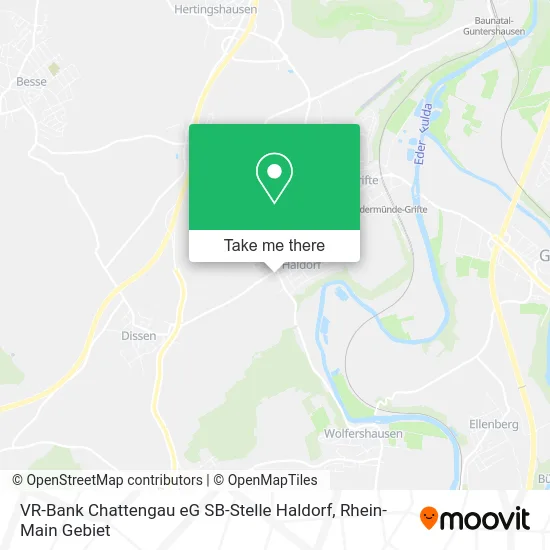 VR-Bank Chattengau eG SB-Stelle Haldorf map
