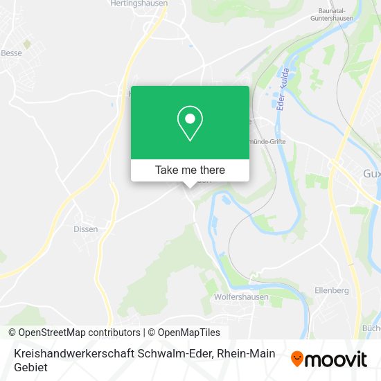 Карта Kreishandwerkerschaft Schwalm-Eder