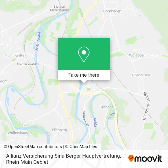 Карта Allianz Versicherung Sina Berger Hauptvertretung