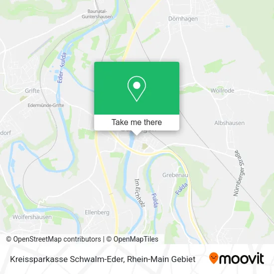 Карта Kreissparkasse Schwalm-Eder