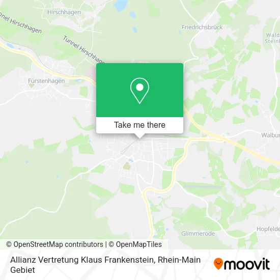 Карта Allianz Vertretung Klaus Frankenstein