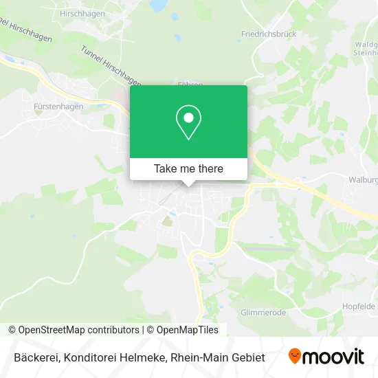 Карта Bäckerei, Konditorei Helmeke