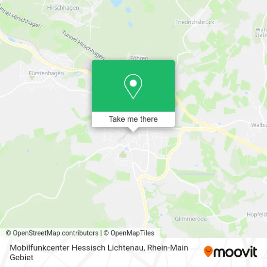 Карта Mobilfunkcenter Hessisch Lichtenau