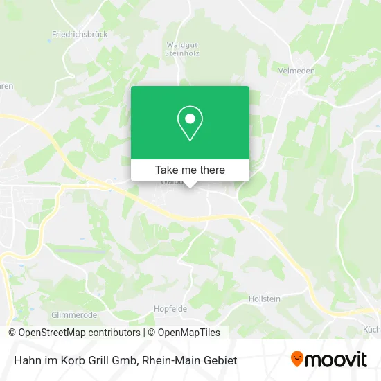 Карта Hahn im Korb Grill Gmb