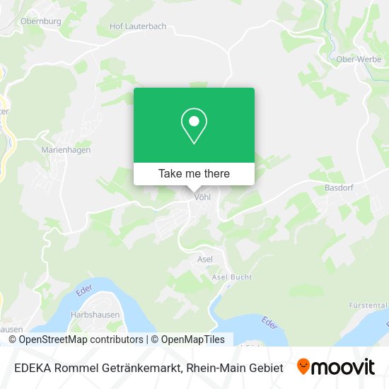 Карта EDEKA Rommel Getränkemarkt
