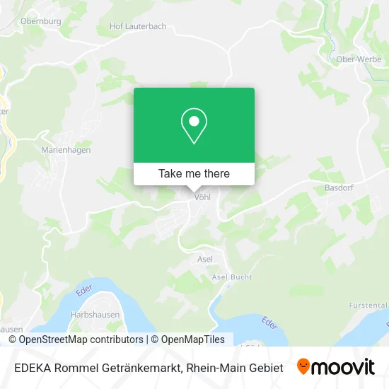 Карта EDEKA Rommel Getränkemarkt
