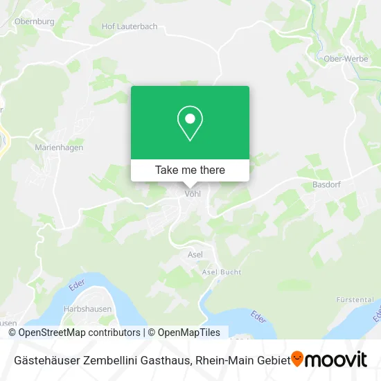 Карта Gästehäuser Zembellini Gasthaus