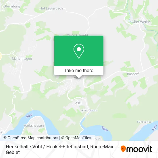 Карта Henkelhalle Vöhl / Henkel-Erlebnisbad