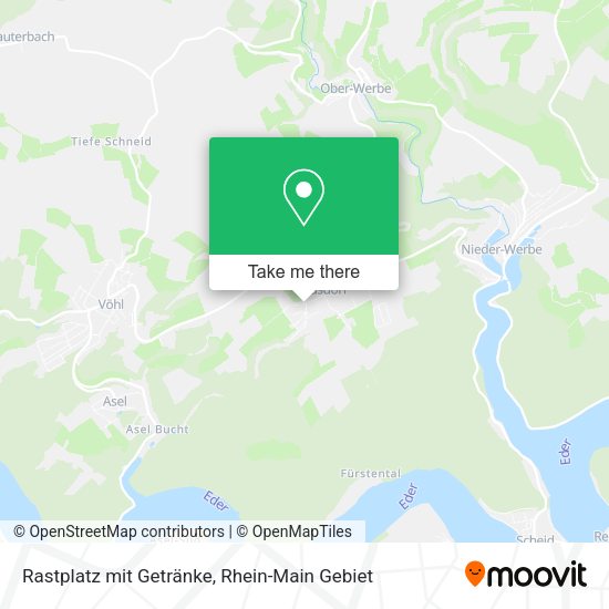 Карта Rastplatz mit Getränke
