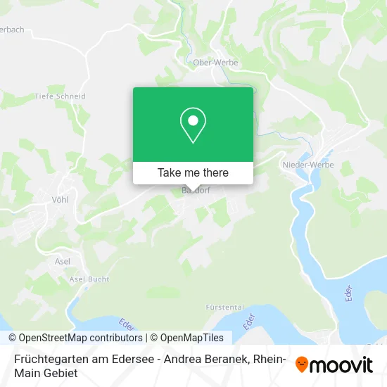 Карта Früchtegarten am Edersee - Andrea Beranek