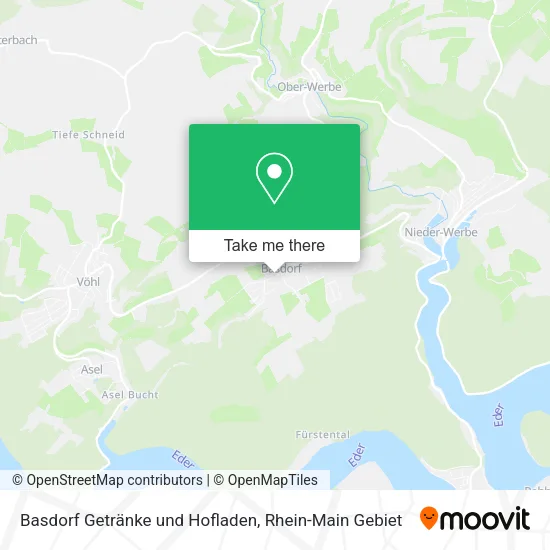 Карта Basdorf Getränke und Hofladen
