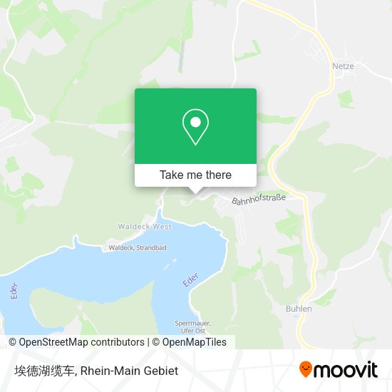 Карта 埃德湖缆车