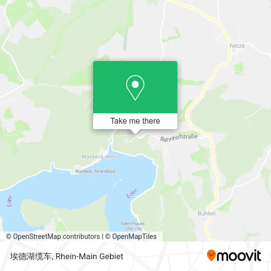 Карта 埃德湖缆车
