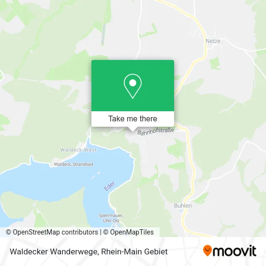Карта Waldecker Wanderwege