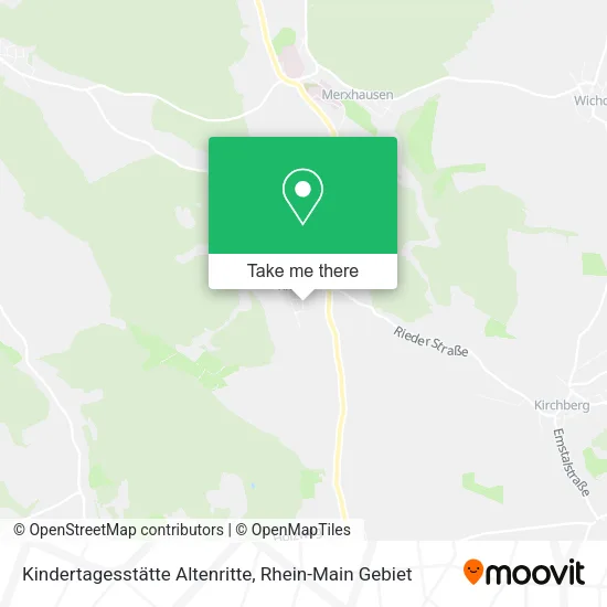 Карта Kindertagesstätte Altenritte