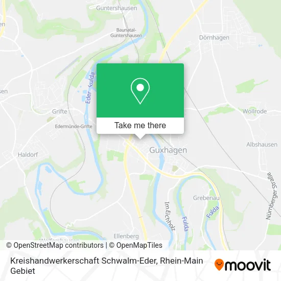 Карта Kreishandwerkerschaft Schwalm-Eder