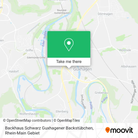 Карта Backhaus Schwarz Guxhagener Backstübchen