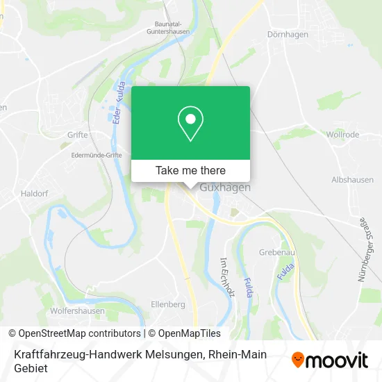 Карта Kraftfahrzeug-Handwerk Melsungen