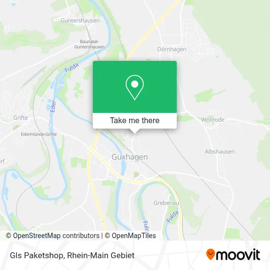 Gls Paketshop map