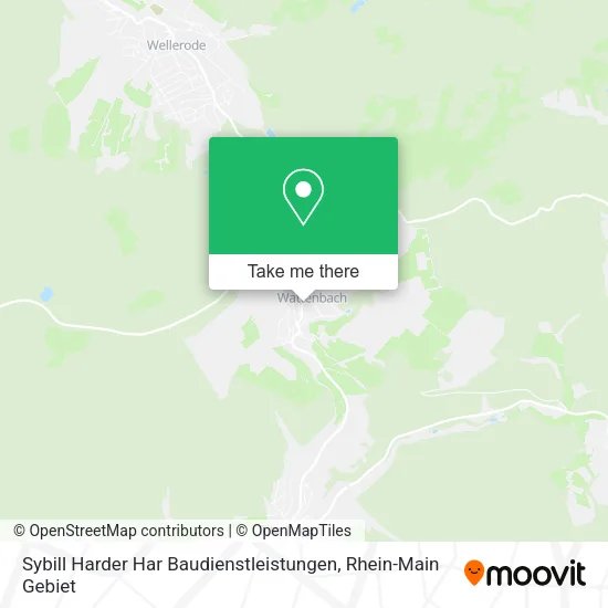 Карта Sybill Harder Har Baudienstleistungen
