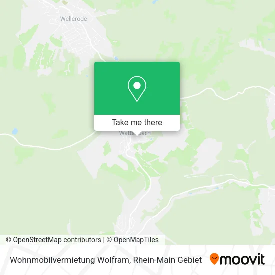 Карта Wohnmobilvermietung Wolfram