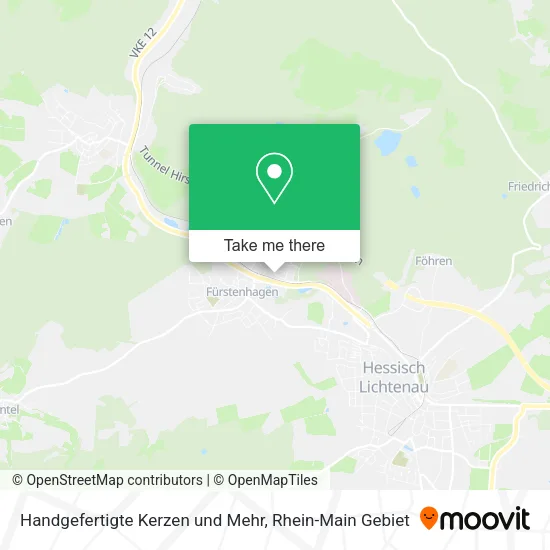 Карта Handgefertigte Kerzen und Mehr