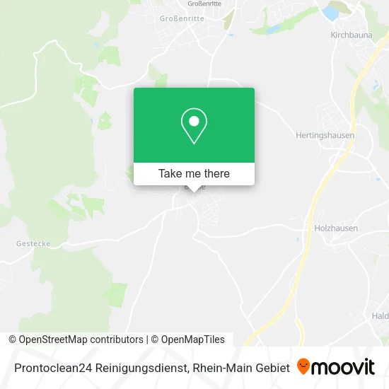 Карта Prontoclean24 Reinigungsdienst