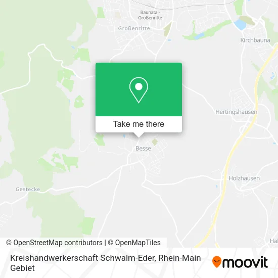 Карта Kreishandwerkerschaft Schwalm-Eder