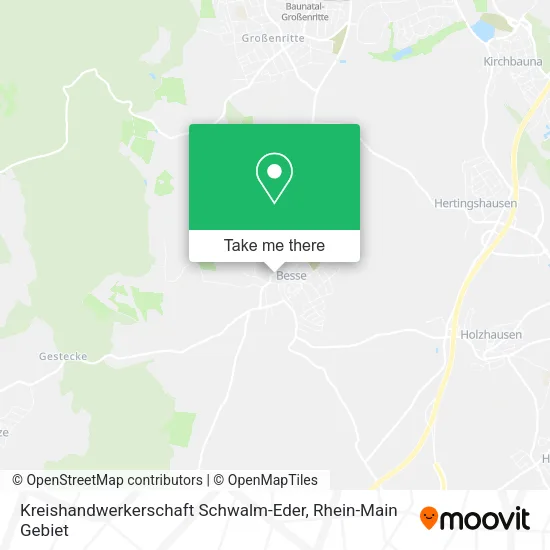 Карта Kreishandwerkerschaft Schwalm-Eder
