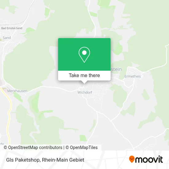 Gls Paketshop map