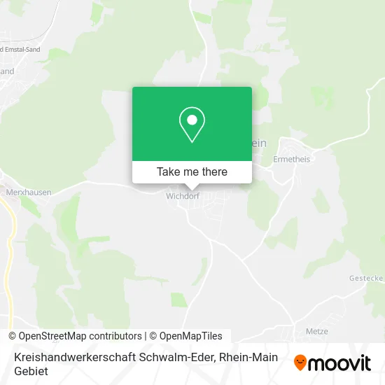 Карта Kreishandwerkerschaft Schwalm-Eder