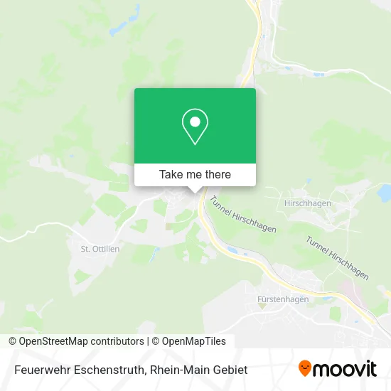 Feuerwehr Eschenstruth map