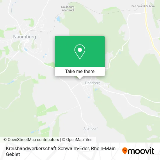 Карта Kreishandwerkerschaft Schwalm-Eder