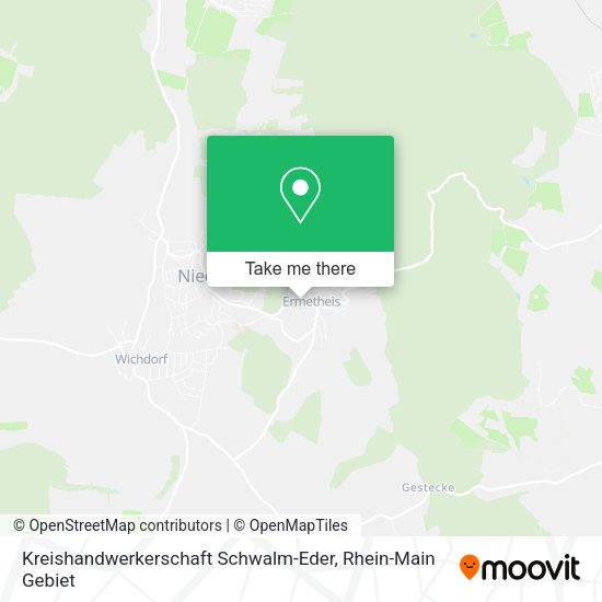 Карта Kreishandwerkerschaft Schwalm-Eder
