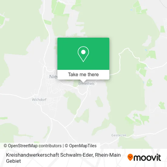 Карта Kreishandwerkerschaft Schwalm-Eder