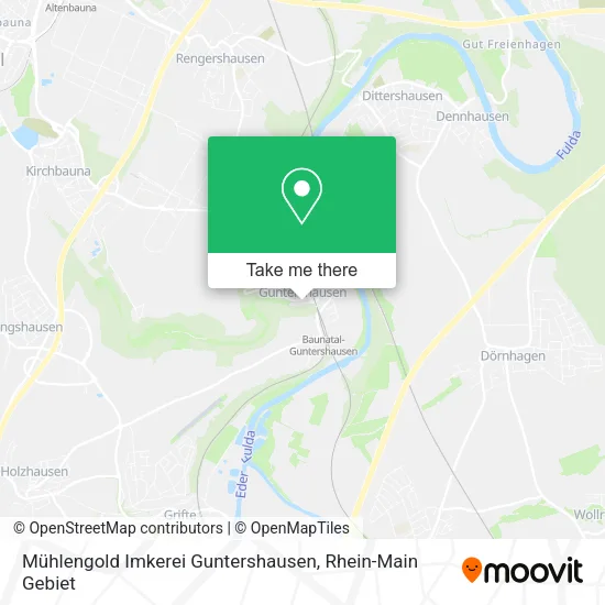Карта Mühlengold Imkerei Guntershausen