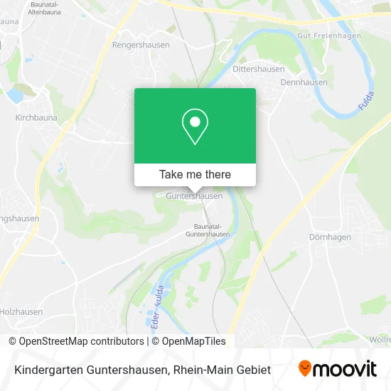 Карта Kindergarten Guntershausen