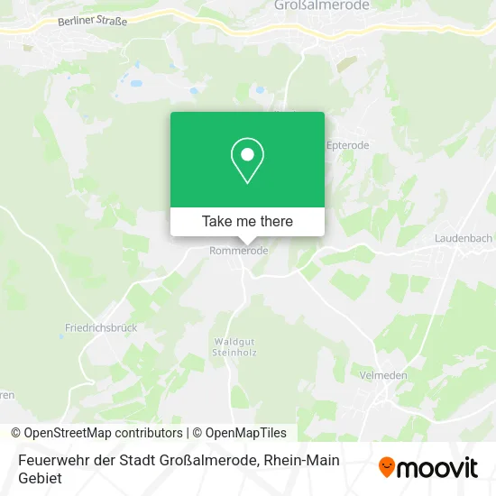 Карта Feuerwehr der Stadt Großalmerode