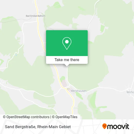 Sand Bergstraße map