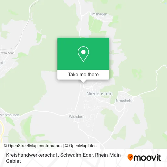 Карта Kreishandwerkerschaft Schwalm-Eder