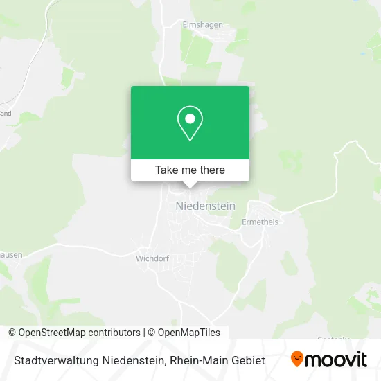 Карта Stadtverwaltung Niedenstein
