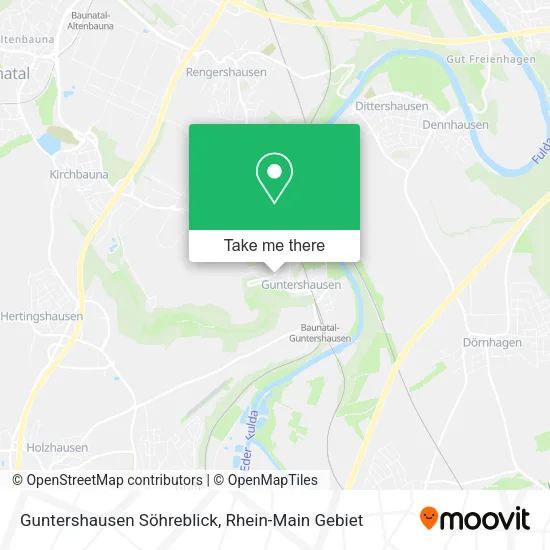 Карта Guntershausen Söhreblick