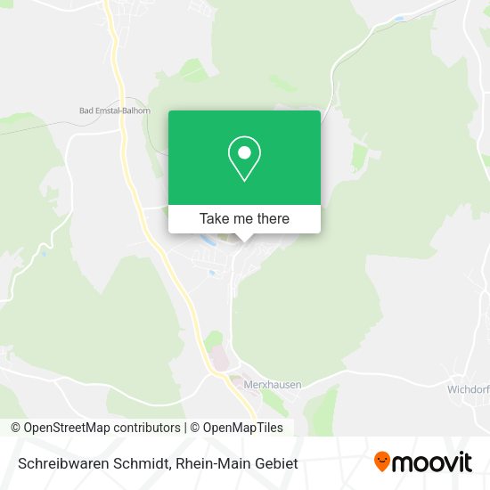 Карта Schreibwaren Schmidt