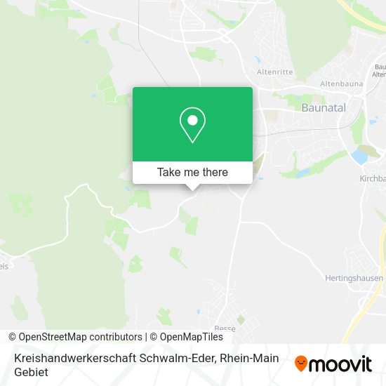 Карта Kreishandwerkerschaft Schwalm-Eder