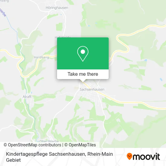 Карта Kindertagespflege Sachsenhausen
