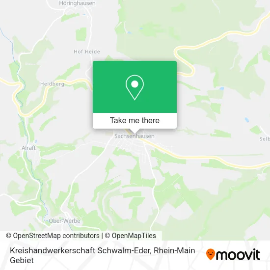Карта Kreishandwerkerschaft Schwalm-Eder
